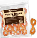A Freschi srl Turkey Tendons for Dogs, USA-Sourced, Healthy Dog Treats, Rawhide-Free Puppy Chews, Long Lasting, All Natural, Hypoallergenic Dog Treats for Medium Breeds, 10 oz Pack Rope (M)