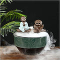 Aquarium Aquarium Ceramic Fish Tank Home Living Room Circulation Flow Water Fish Tank Feng Shui Lucky Ornament Balcony Goldfish Bowl Fish Tank Fish Tank Decorations (Color : C)
