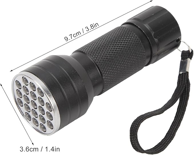 Dioche UV Flashlight Black Light, 21pcs Light Chips LED Pet Urine Detector Lamp for Dog,Cat Urine, Dry, Bed, Matching with Pet Odor, Wholesale Business