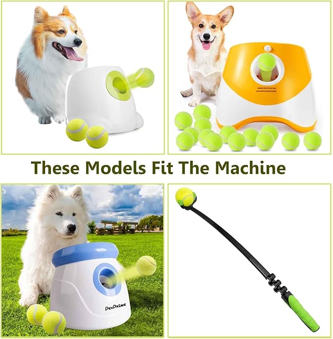 Tennis Balls for Dogs, 12 Packs 2-inch Interactive Mini Dog Balls Designed for Automatic Ball launchers and Small to Medium Dogs Indoor Outdoor Thrower Machine