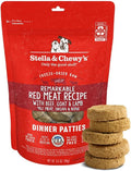 Stella & Chewy's Freeze-Dried Raw Dinner Patties - Remarkable Red Meat Blend - High Protein Grain-Free Puppy & Dog Food - Perfect For Picky Eaters - 5.5 oz