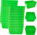 20 Pcs Chicken Coop Feeder Water Cup,16 oz Cage Cups Chicken Feeder Waterer, Cage Cups Birds Hanging Feeders, Chicken Feeder Water Bowl for Parakeet Poultry Pigeon Bunny Wire Cage (Green, 16oz)