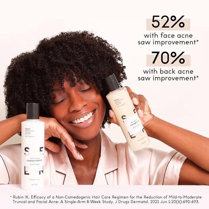 SEEN Conditioner Eco-Refill, Fragrance Free - Non-Comedogenic Hair Conditioner- Dermatologist-Developed - Safe for Sensitive, Eczema & Acne Prone Skin