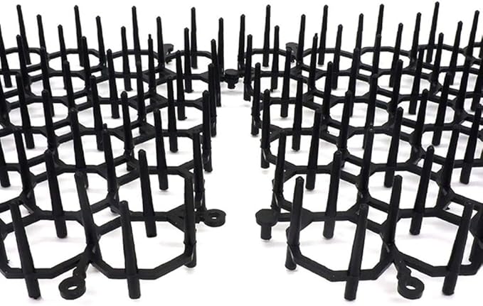 Tools Compatible with 1/10/12pcs Garden Anti-cat and Dog Net Repellent Mat Prickle Strips Safe Plastic Spike Thorn Deterrent Plant Protection Supplies, 49cmx14cm