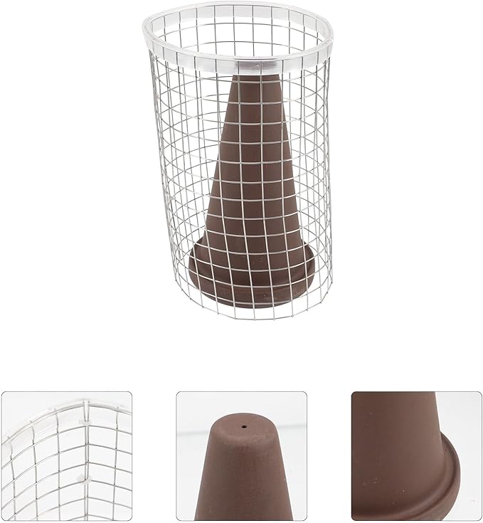 Shrimp Breeding Bucket with Spawning Cone and Isolation Net Set, Small Purple Clay Aquarium Fish Breeding Pot for Angelfish and Brine Shrimp Spawning in Home Tanks