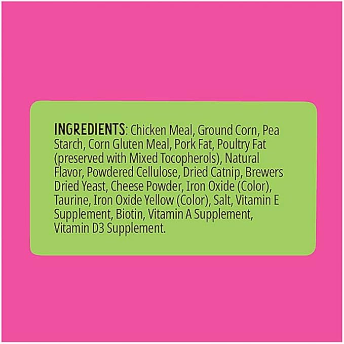 Bonkers Cat Treats, Catnip Chick'n Cheddar Flavor, 3 oz Pack with Catnip Purrpop Sample
