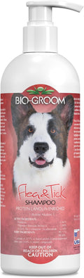 Bio-Groom Flea & Tick Dog Shampoo - Flea and Tick Prevention for Dogs, Cat Flea Treatment, Cruelty-Free, Made in USA, Natural Tick Repellent, Protein-Lanolin Shampoo - 32 fl oz 1-Pack