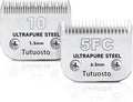 Clipper Blades Pet Grooming Clipper Replacement Blades Detachable Blade Compatible with andis/wahl/Oster Dog Clippers (10#&5FC)