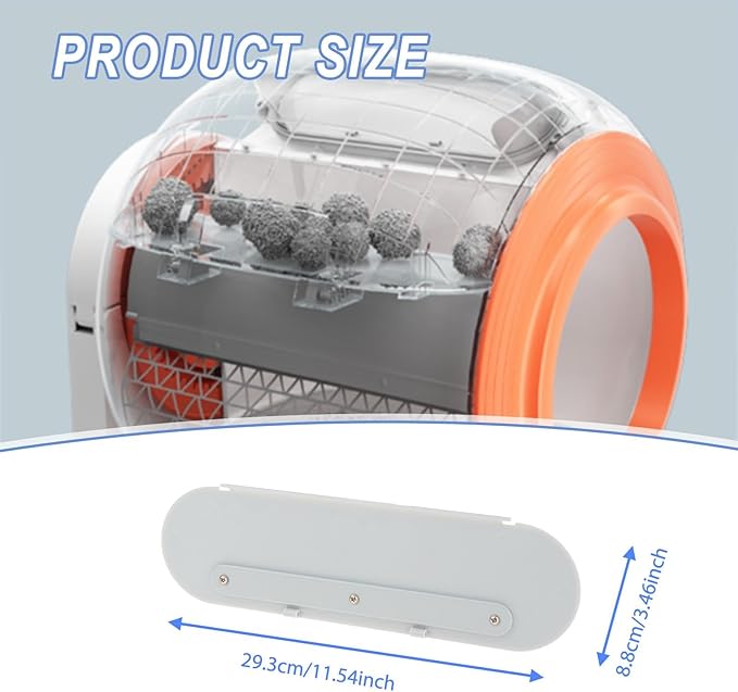 Cat Litter Tray Waste Collector for Automatic Self-Cleaning Boxes Replacement Accessory Parts PP Material- Hatch