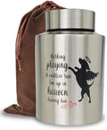 Pet Cremation Urns for Dogs Ashes, Up to 60 lbs Dog Memorial Keepsake Urns for Ashes-Medium (Playing in Heaven)