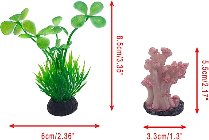 Black Desktop Aquarium Kit with Aquarium Gravel & Resin Decorations, 0.25 Gallon Cube Mini Fish Tank, Stackable Desktop Fishbowl for Sea Monkeys & Aquarium Landscape Enthusiasts