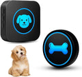 Dog Doorbell to Go Outside, Smart Wireless Doggie Doorbell for Potty Training,1000 Feet Long Range with IP65 Waterproof Super-Light Touch Button, 60 Melodies & Adjustable Volume (1 Button)