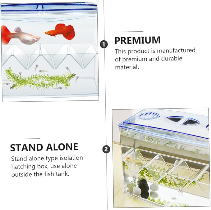 BESPORTBLE 1pc Fish Hatching Box Sturdy Aquarium Breeding Tank Small Fish Incubation Tank