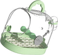 Clear Bird Transport Cage for Travel Outdoor Bird Carriers Cage with Waterer Bottle Safe Parrot Carrying Box Birdcage