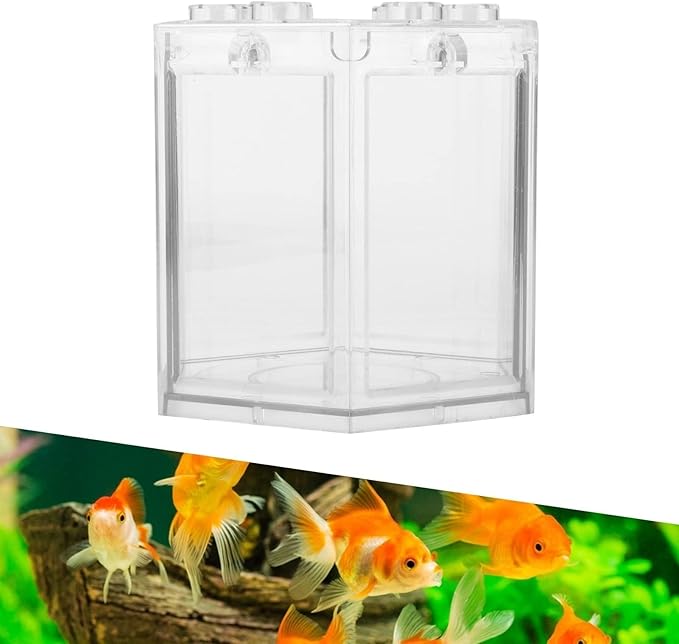 Small Gold Fish Tank, Betta Aquarium Mini Tank for Office Decoration (Transparent)