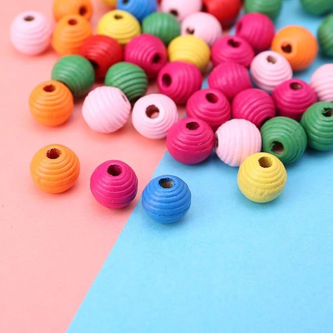 50Pcs/Bag Colour Wooden Bird Parrot Bite Multipurpose Colorful DIY Beads Decoration Accessories Pet Supplies