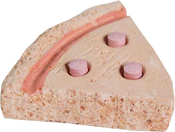 Penn-Plax Tweet Eats: Pizza Tweets â€“ Nutritious and Tasty Mineral Chew â€“ Safe for All Birds â€“ Keeps Beaks Trim and Conditioned â€“ 1 Piece (Pack of 4)