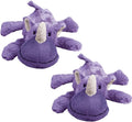 KONG Cozie Plush Dog Toys 2 Pack – Durable & Soft Squeaky Toys for Medium Dogs – Assorted Animal Characters (Rosie The Rhino)