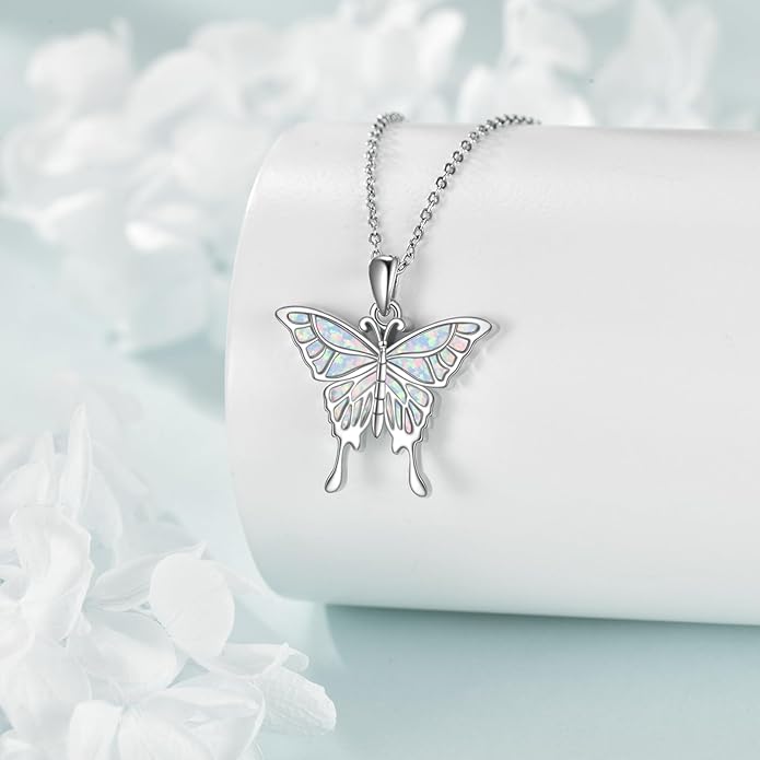 KZX Cat/Dog/Phoenix/Eagle/Whale/Shark/Puffin/Starfish/Chicken/Butterfly/Owl/Bee/Frog/Seahorse Necklace Sterling Silver Animal Pendant Jewelry Gift for Women