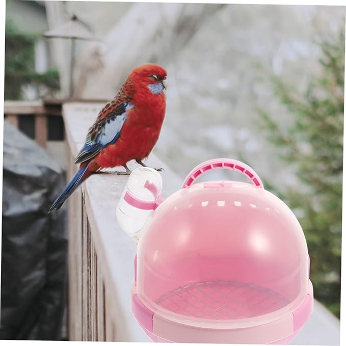 BESPORTBLE 1set Portable Handheld Bird Carrier Cage for Parrots and Birds Breathable Design Ventilation for Travel and Outdoor Use Astronaut Style