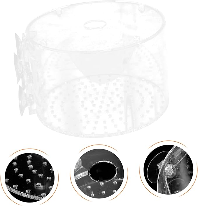 Fish Breeding Box with Transparent Cover Isolation Tank for Fish Shrimps Newborns Durable Wear Resistant Design for Aquariums and Hatcheries