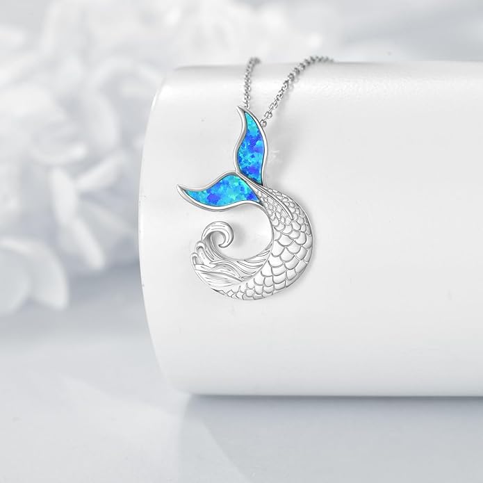 KZX Cat/Dog/Phoenix/Eagle/Whale/Shark/Puffin/Starfish/Chicken/Butterfly/Owl/Bee/Frog/Seahorse Necklace Sterling Silver Animal Pendant Jewelry Gift for Women