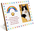 IAXIC Pet Cat Memorial Gifts - Sympathy Gift for Cat Loss with Memorial Picture Frame, Pet Memory Photo Frame, Cat Memorial Photo Frames, Pet Cat Photo Memorial Frame