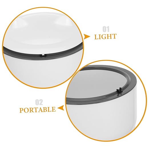 1Set Litter Trash Can with Lid Operation for Easy Cleanup Includes Trash Bags Functional Design for Modern Homes Cat Waste Container