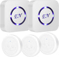 EverNary Dog Door Bell,Smart Dog Bells to Go Outside,Doorbell for Potty Training,Communication Bell for Puppies with 3 Waterproof Touch Buttons & 2 Receiver