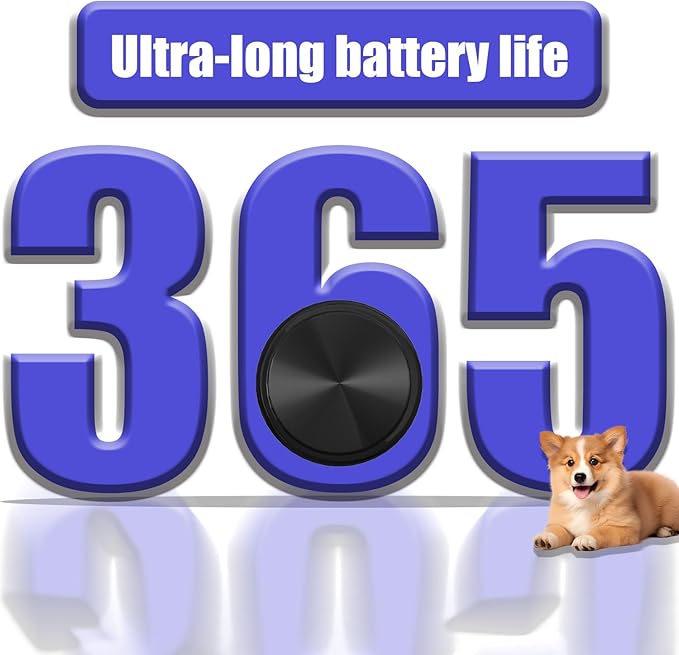 Smart GPS Tracker for Dogs|mini Easy to use Cat GPS Tracker|Real-time Positioning Smart Alarm pet Tracker|Waterproof and Drop-Proof|Extra Long Battery Life of one Year|No Subscription (Android & iOS)