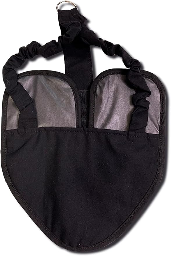 Hen Holster Bird Diaper, Wrap Around - for Hens, Roosters, Ducks, Leak-Proof Design, Comfortable Fleece Strap Bird Harness with Sewn-in Liner, Secure Hook and Loop Closure - XL, Black