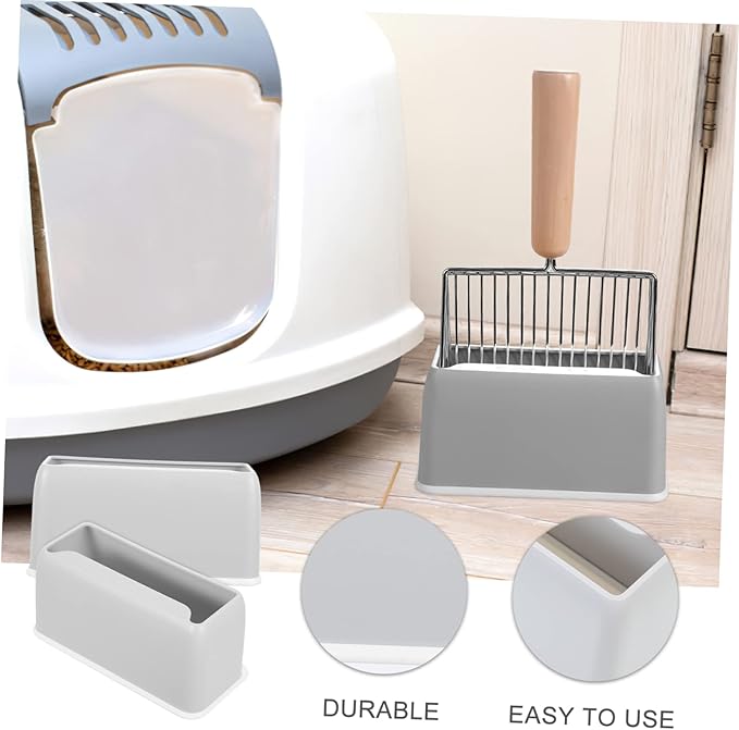 BESPORTBLE 2pcs Cat Litter Scoop Holders Stable Base for Convenient Storage Plastic Pet Litter Shovel Stands Easy -up
