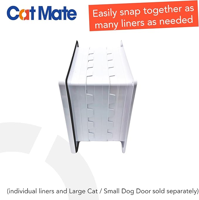 Cat Mate Wall Liner - Compatible with Large Closer Pets, Cat Mate & Dog Mate Pet Flaps 221 & 357, White (Pack of 1)