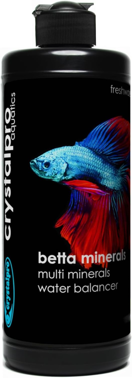 Betta Minerals for Betta Fish Health - Reduces Stress - Boosts Protective Coat - Aquarium Mineralizer (16.9 Oz (500ml)