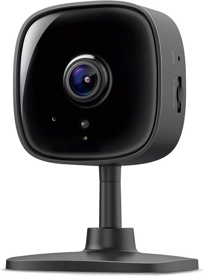 Tapo 1080P Indoor Wired Security Camera - Works as a Baby Monitor & Pet Camera, Motion Detection, 2-Way Audio, Siren, Night Vision, Subscription-Free Local Storage or Optional Cloud, C101