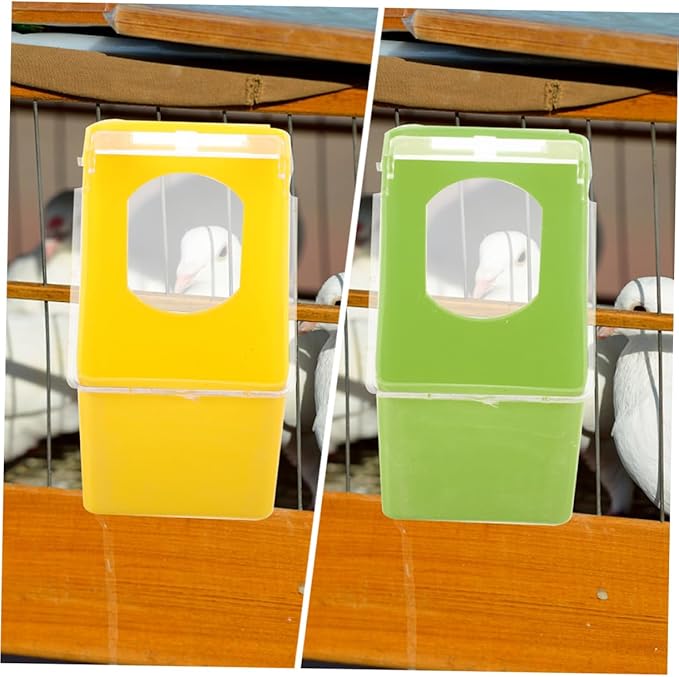 4pcs Quail Feeder Pigeon Supplies Bird Cage Feeder Bowl Sturdy Material Bird Feeding Watering Supplies