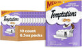 Temptations Cat Treats, Classic Crunchy and Soft Cat Treats, Creamy Dairy Flavor, 6.3 oz. Pouch (Pack of 10)