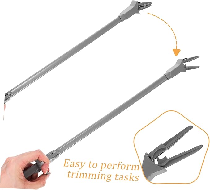 DOITOOL Aquatic Plant Tweezers Ergonomic Plastic Tongs for Easy Trimming Plant Removal Fish Tanks Resistant Design for Aquarists