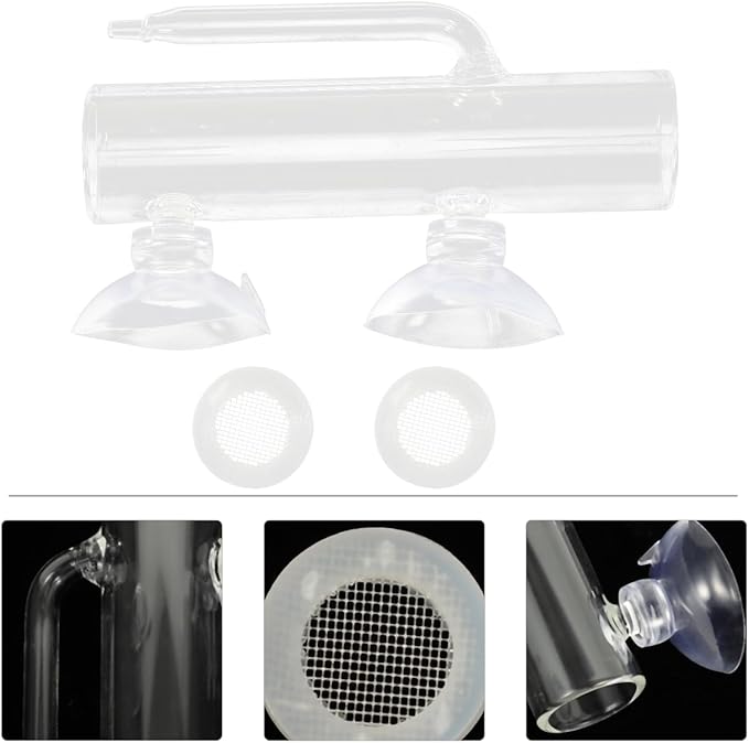 1 Set Fish Tank Incubator Glass Containers Fishing Tumbler Glass Aquarium Shrimp Breeding Box Fish Container Transparent High Borosilicate Glass Crystal Shrimp Fish Eggs