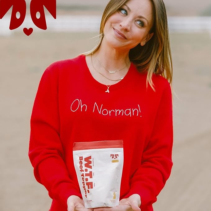 OH NORMAN! Beef Dog Food Topper by Kaley Cuoco, All Natural Single Ingredient, Veterinary Nutritionist Certified, for All Life Stages and Breeds, Made in USA, 7.05 Oz