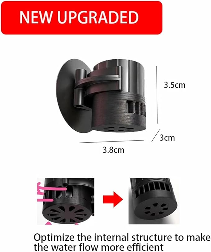 USB Mini Wave Maker Compatible For Nano Marine Coral Reef Aquarium Small Wavemaker Water Pump Saltwater & Freshwater Seawater Fish Tank(Multiple mode Ver)