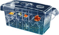 Self-Floating Aquarium Breeding Incubator Isolation Box – Double Layer 4 Rooms Transparent Acrylic Fish Hatchery Box for Fish Tank(4 Rooms)