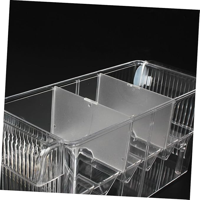 Acrylic Fish Breeding Tank Isolation Box with Suction Cups 1pcs Aquarium Incubator Hatching Box for Fish Tank Breeding and Aquatic Hatchery
