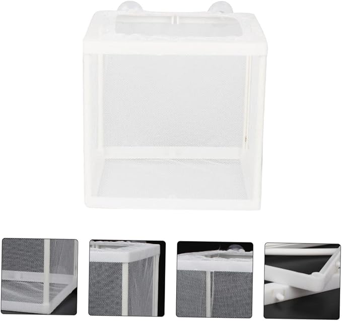 Happyyami Tropical Fish Breeding Tank Fish Isolation Box Small Fishing Net Sturdy Material Color