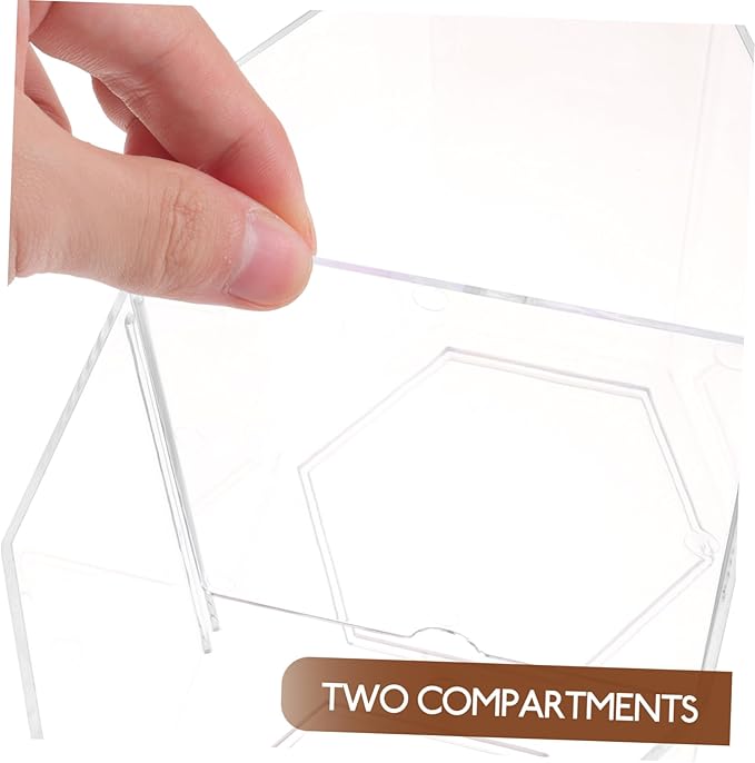 Toyvian Fish Breeding Tank Divider Isolation Box for Betta Shrimp Small -Transparency Safe Design Dual Compartment Aquarium Decor
