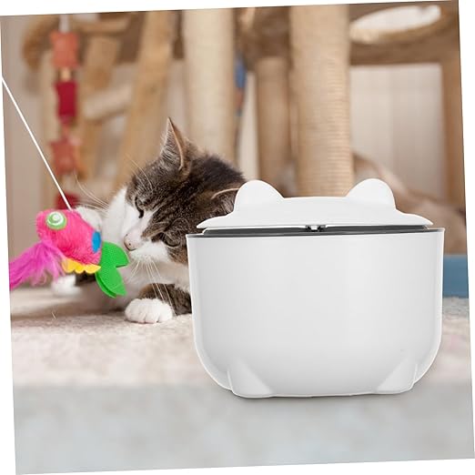 Hemoton 1set Enclosed Cat Litter Disposal Bin with Lid Odor-Sealing Trash Can for Cats Large Capacity Plastic Waste Container Includes Garbage Bags for Bathroom Kitchen and Office Use