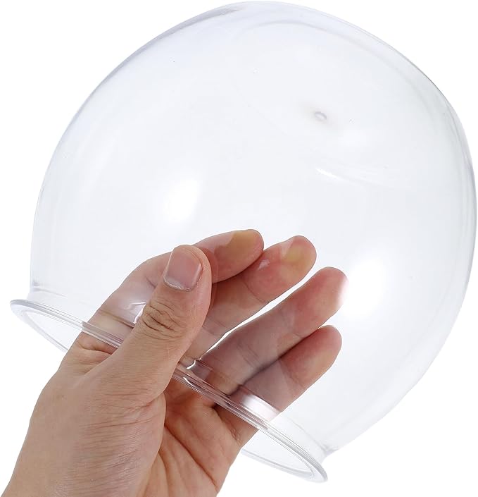 jojofuny Small Round Plastic Fish Bowl Aquarium Tank, Drop-Resistant Desktop Ecological Fish Living Tank for Goldfish and Betta, Medium Size for Home and Office Decor