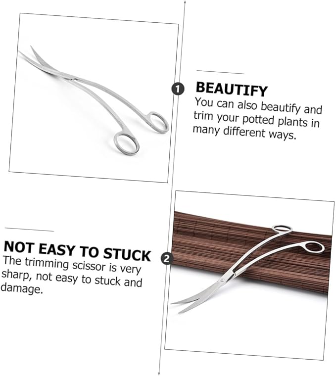 Stainless Steel Wave for Aquatic Plants Trimming Tools for Aquarium Maintenance Rustproof Design for Smooth Cutting and Easy Handling for Low-growing Carpet Plants