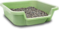 Dog Litter Box, Apple Green Color, Small Size, Durable & Pet Safe Puppy Litter Box, Indoor Open Top Entry Dog Litter Pan, Comfortable for Dogs, Great for Small Dogs up to 6 lbs
