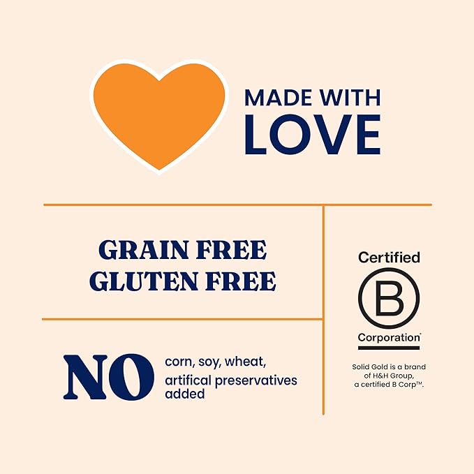 Solid Gold High Protein Dry Cat Food - Grain Free & Gluten Free Chicken Cat Dry Food w/Probiotics for Gut Health & Digestion - High Fiber & Omega 3 - Low Carb Kibble for All Ages - 6LB